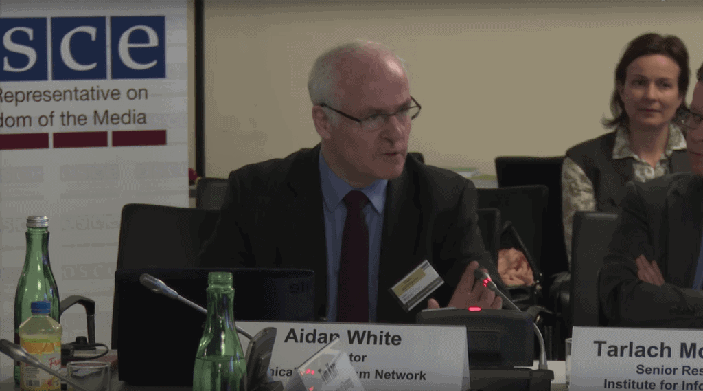 Presentation by Aidan White, Director, Ethical Journalism Network, at OSCE RFoM's expert meeting on Open Journalism, 5 May 2014.