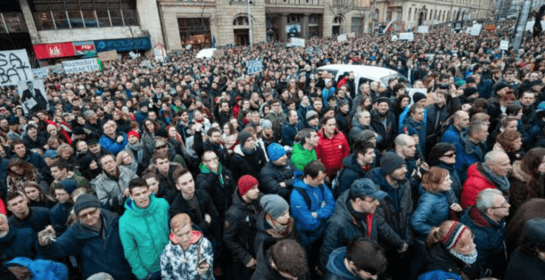 Thousands march as Slovakia reacts to media murder