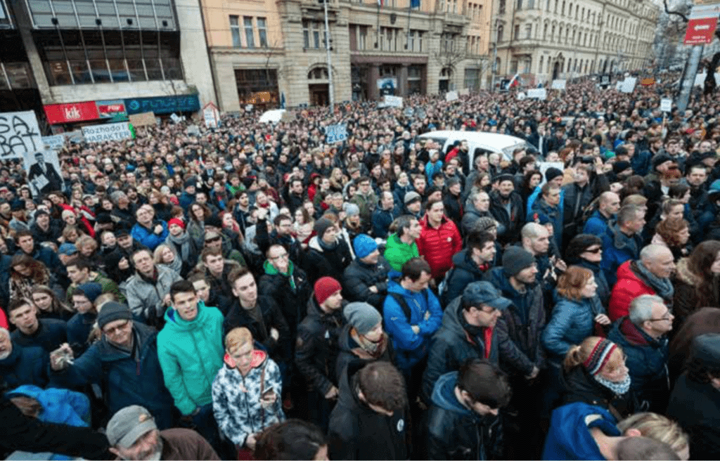 Thousands march as Slovakia reacts to media murder