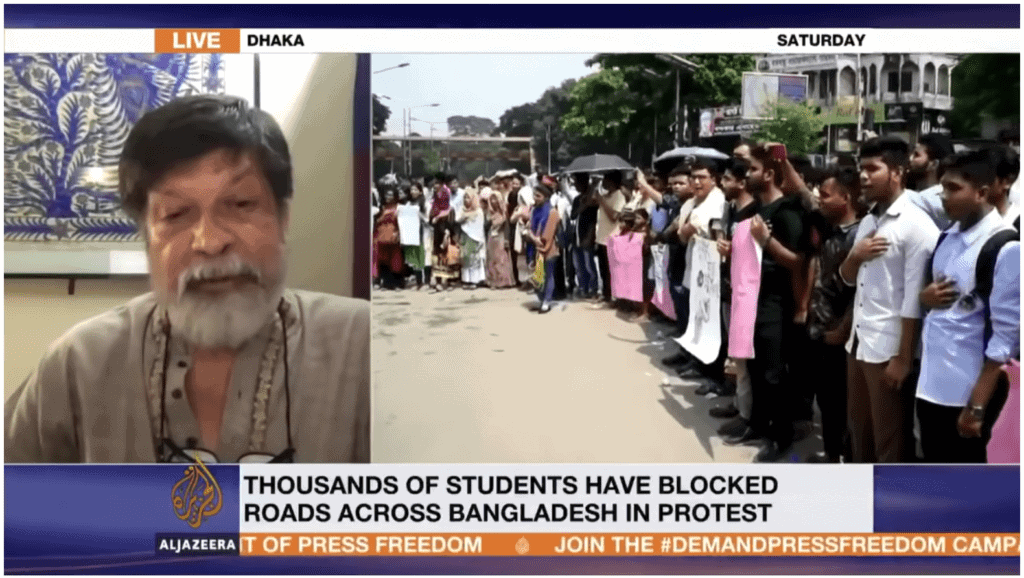 Shahidul Alam interview with Al Jazeera Television (YouTube)