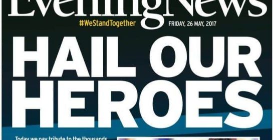 MEN Manchester Bombing Front Page