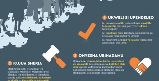 Swahili Infographic on migration reporting by EJN