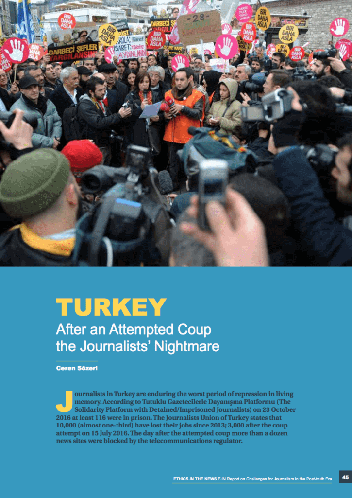 TURKEY After an Attempted Coup the Journalists’ Nightmare