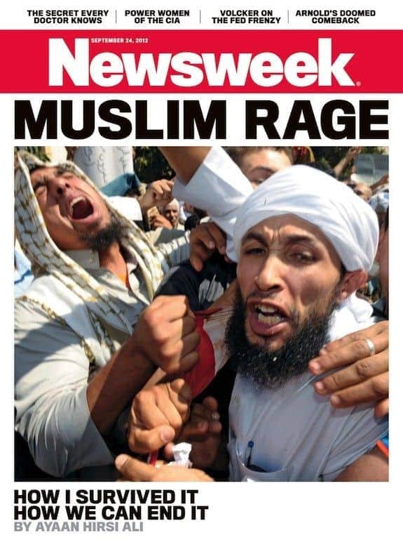 Newsweek’s now infamous ‘Muslim rage’ cover. Photograph- Guardian